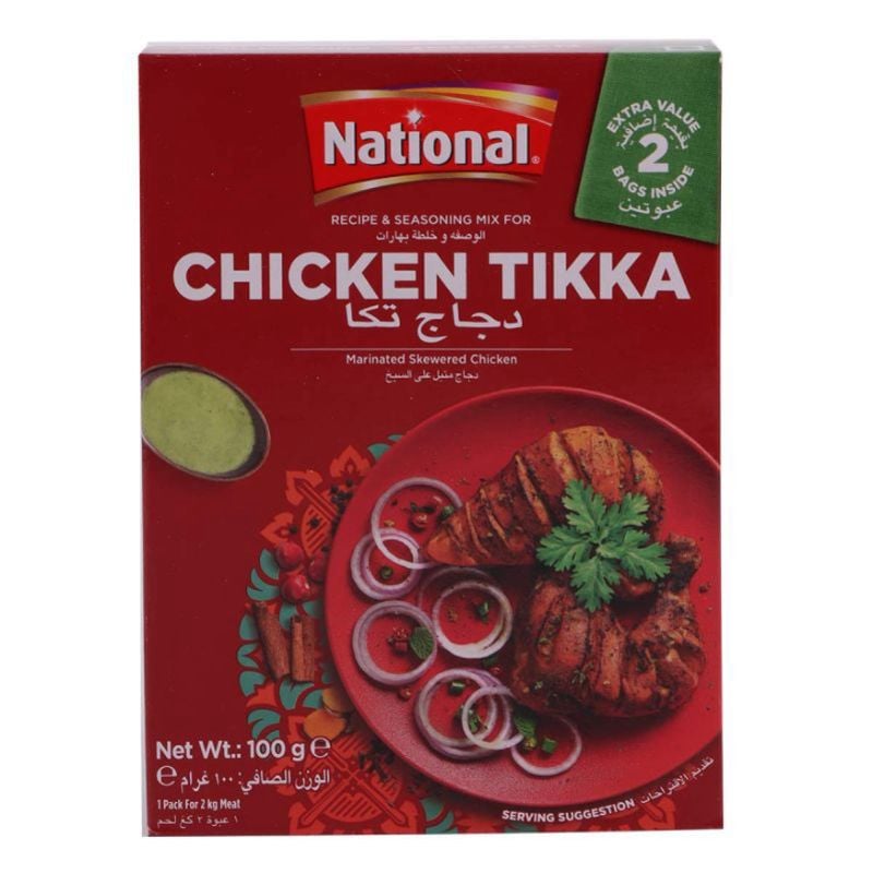 NATIONAL CHICKEN TIKKA 2BAG 100G