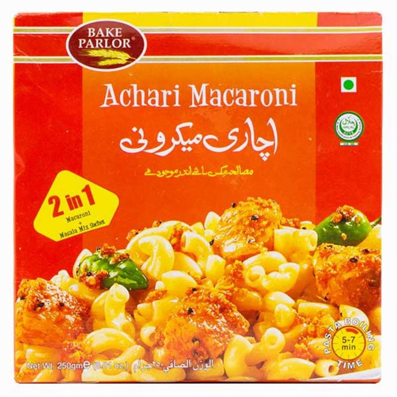BAKE PARLOR ACHARI MACARONI 250G