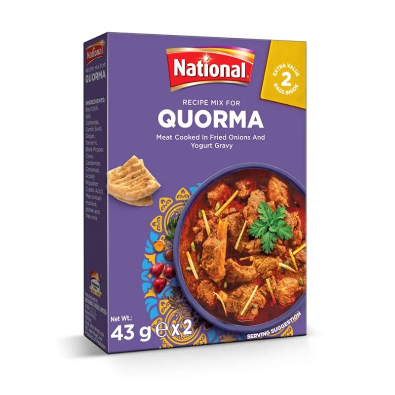 NATIONAL QUORMA MASALA 2BAG 100G