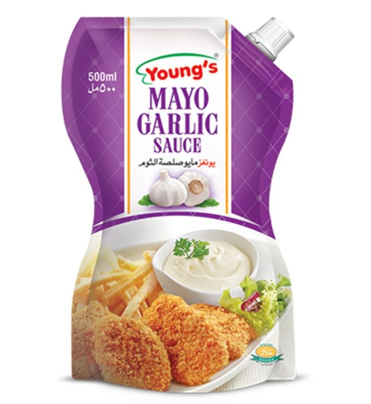 YOUNG'S MAYO GARLIC SAUCE 500ML