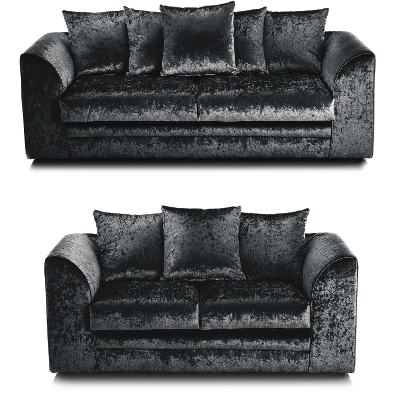 Crystal Crushed Velvet 3+2