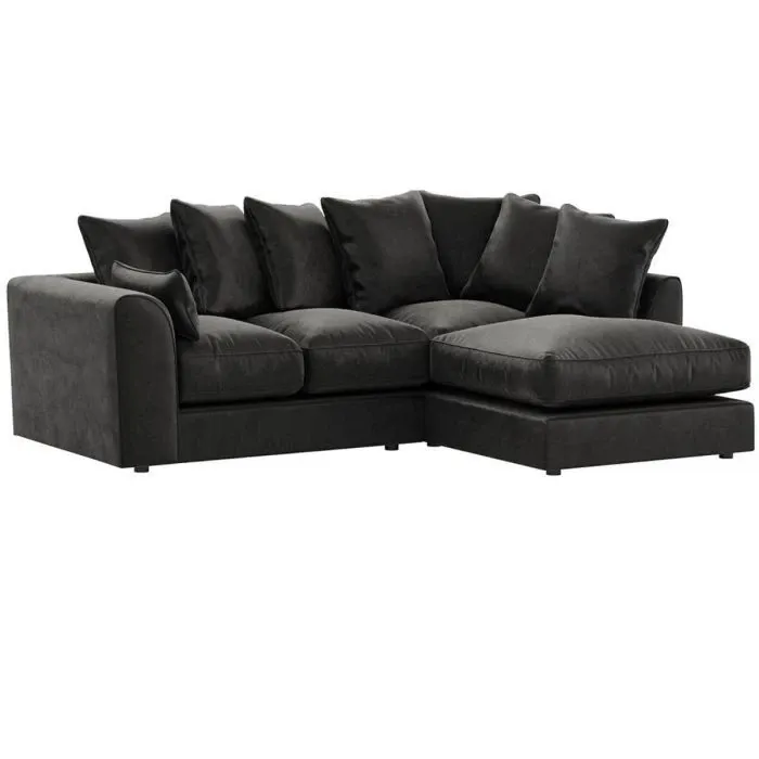 Plush Velvet Right hand Corner sofa