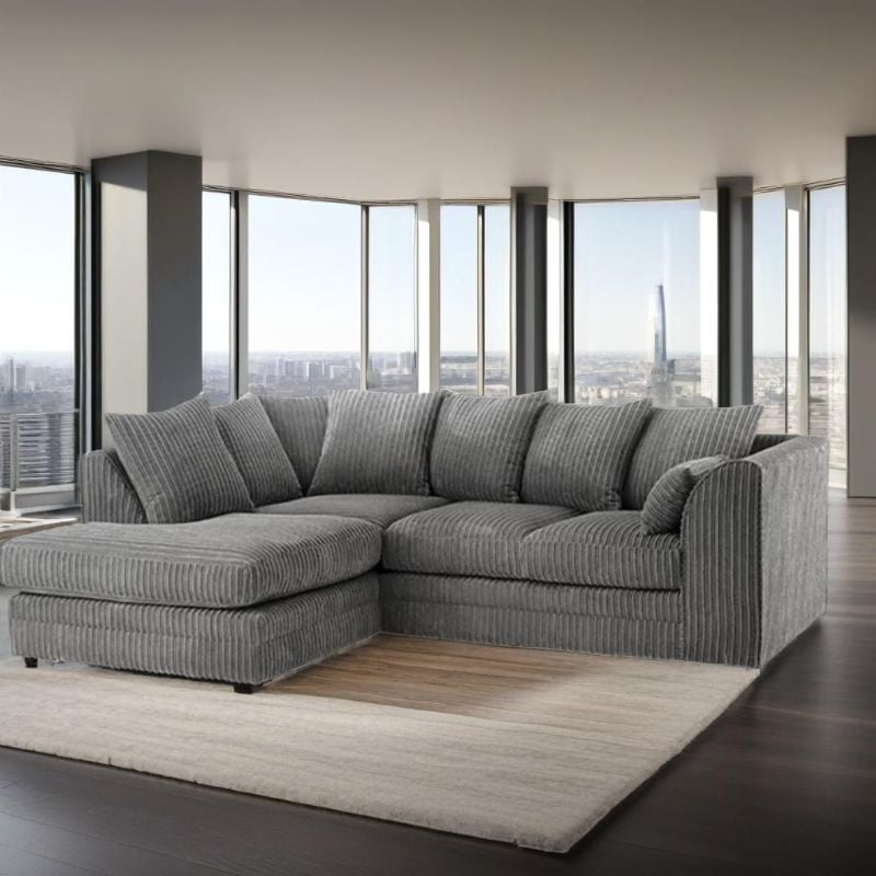Hannah Jumbo Cord  Left hand Corner Sofa