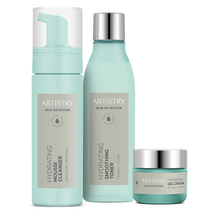 Hydrating System Bundle: Révélez l’éclat naturel de votre peau !

💧 Nettoyez • Tonifiez • Hydratez

Avec Artistry Skin Nutrition Hydrating System, profitez de :
✔️ 24 h d’hydratation
✔️ Une peau lumineuse et douce
✔️ Une protection contre les premiers signes de l’âge

🛡️ Protège la barrière naturelle de la peau tout en respectant son microbiome

Enrichi en Shiso Perilla, acides aminés, réglisse, probiotiques, agave bleu, protéines de riz et graines de chia blanc.

🌿 Une peau visiblement plus saine en seulement 2 semaines.