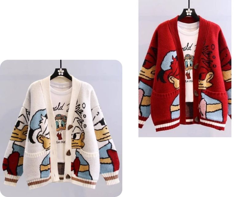 Pull en laine femmeCouleur: Blanc RougeTaille: XS, S, M, L, XL, 2XL