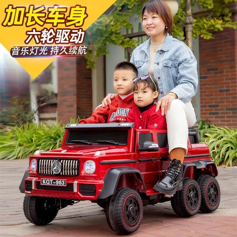 Voiture électrique pour enfants, véhicule tout-terrain pour deux personnes