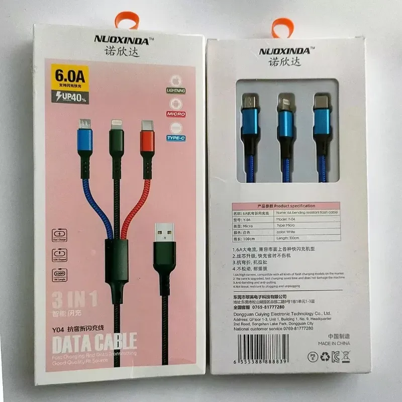 Lot de 10 cables multi