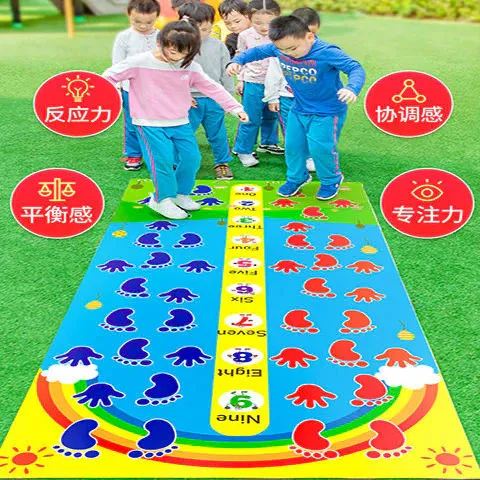 Tapis de saut pour jeux de sport mains et pieds,