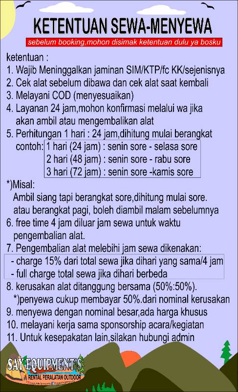 PERATURAN SEWA
