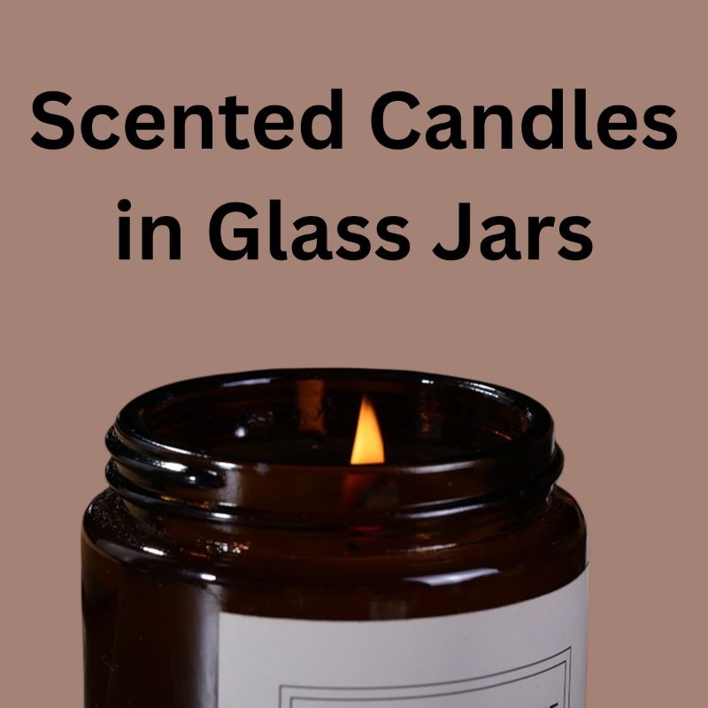 4-Pack Mini Scented Candles in Glass Jars - Gift Set