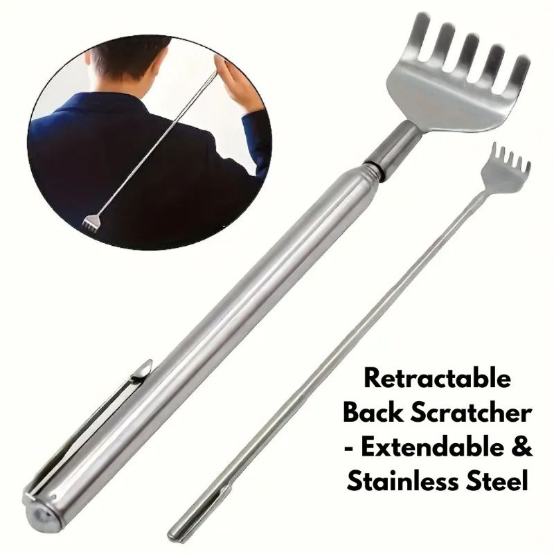 Retractable Back Scratcher - Extendable & Stainless Steel