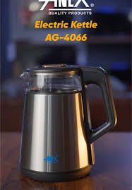 Anex AG-4066 Electric Kettle 1.5L (Steel & Glass Body, With Official Warranty)