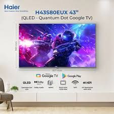 Haier 43" QLED 4K Google TV | H43S80EUX