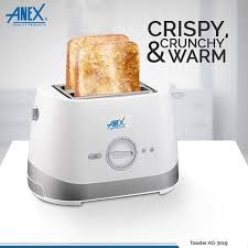 Anex AG-3019 Deluxe 2 Slice Toaster (870W)