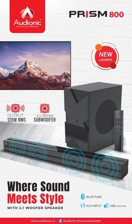 Audionic Elite 1000 Sound Bar with Woofer