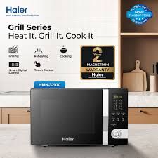 Haier HMN-32100BEGB Grill Microwave Oven (32Ltr)