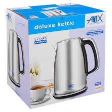 Anex AG-4048 Electric Kettle (1.7L, Steel Body, With Official Warranty)