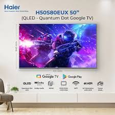 Haier H50S80EUX 50 inch QLED Google TV With Official Warranty