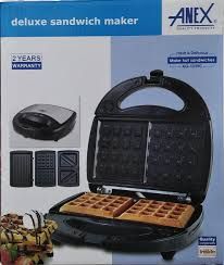 Anex AG-1039C 3 in 1 Sandwich Maker (750W) With Official Warranty