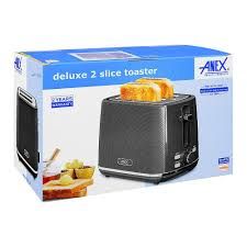 Anex AG-3004 Deluxe 2 Slice Toaster (780–930W) With Official Warranty