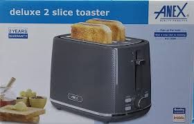 Anex AG-3004 Deluxe 2 Slice Toaster (780–930W) With Official Warranty