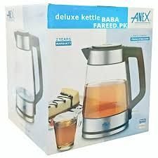 Anex AG-4070 Deluxe Electric Kettle 1.7L (Concealed Steel Body, With Official Warranty)