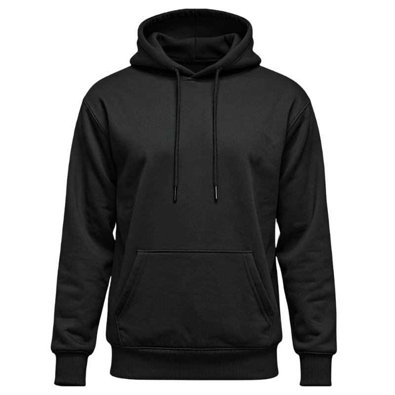 X Design - Printed Fleece Hoodie - Kangaroo Pocket Style - For Men