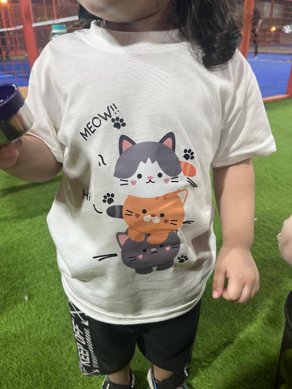 Meow Cats - Round Neck T shirt for Kids