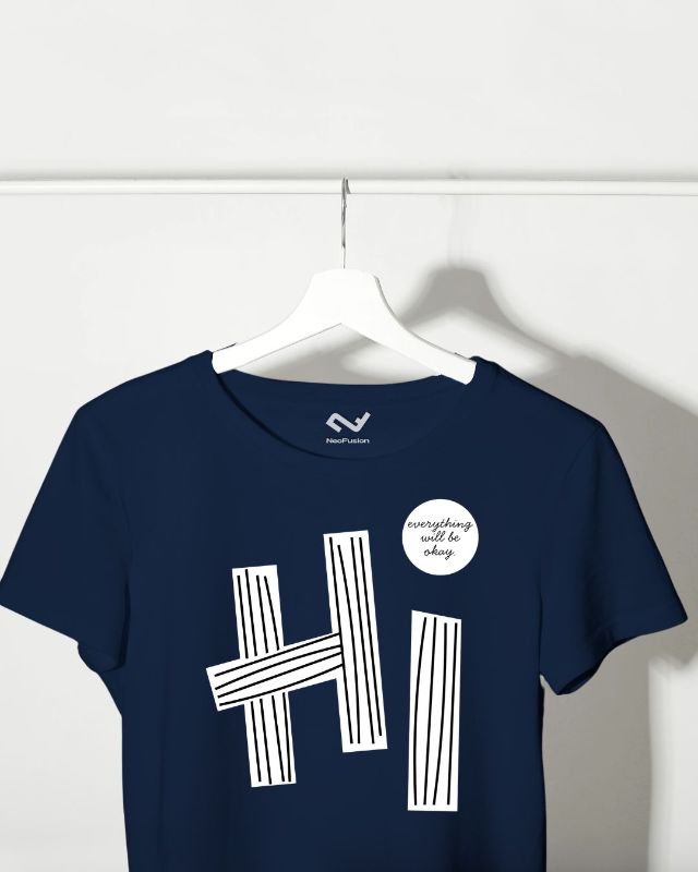 Hi - Round Neck T shirt for Men