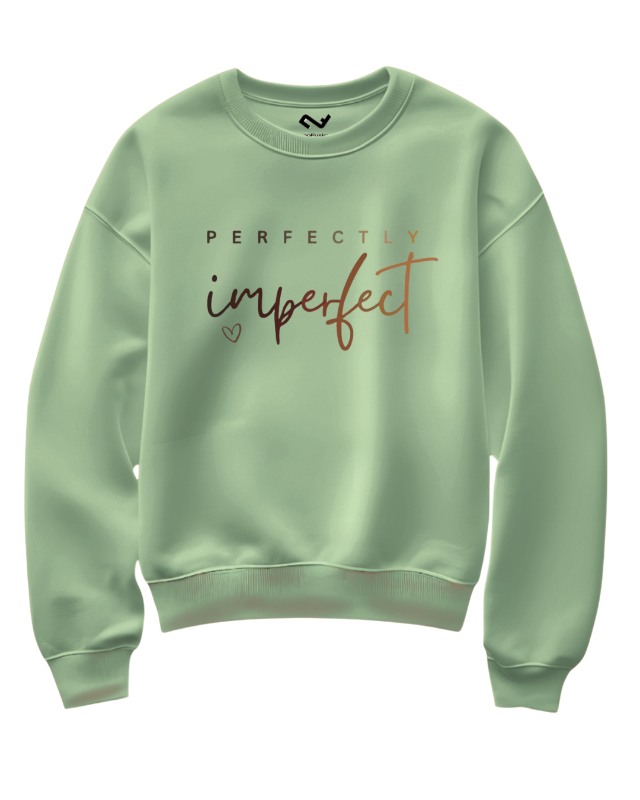 Perfectly Imperfect - Printed Fleece Sweatshirt for Women