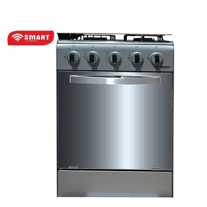 SMART TECHNOLOGY Cuisinière - Gaz 4 Feux
Avec Four STC-5050S - Inox/Gris - Garantie 3 Mois