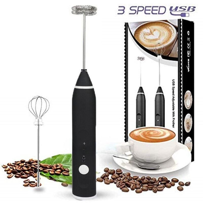 Mousseur à Lait
électrique, Batteur D’œufs Rechargeable