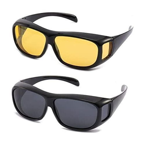 2 Paires de Lunettes De Conduite Hd Protection UV Protéger