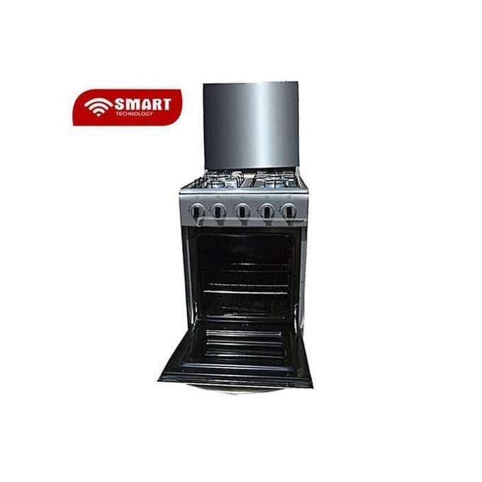 SMART TECHNOLOGY Cuisinière - Gaz 4 Feux
Avec Four STC-5050S - Inox/Gris - Garantie 3 Mois