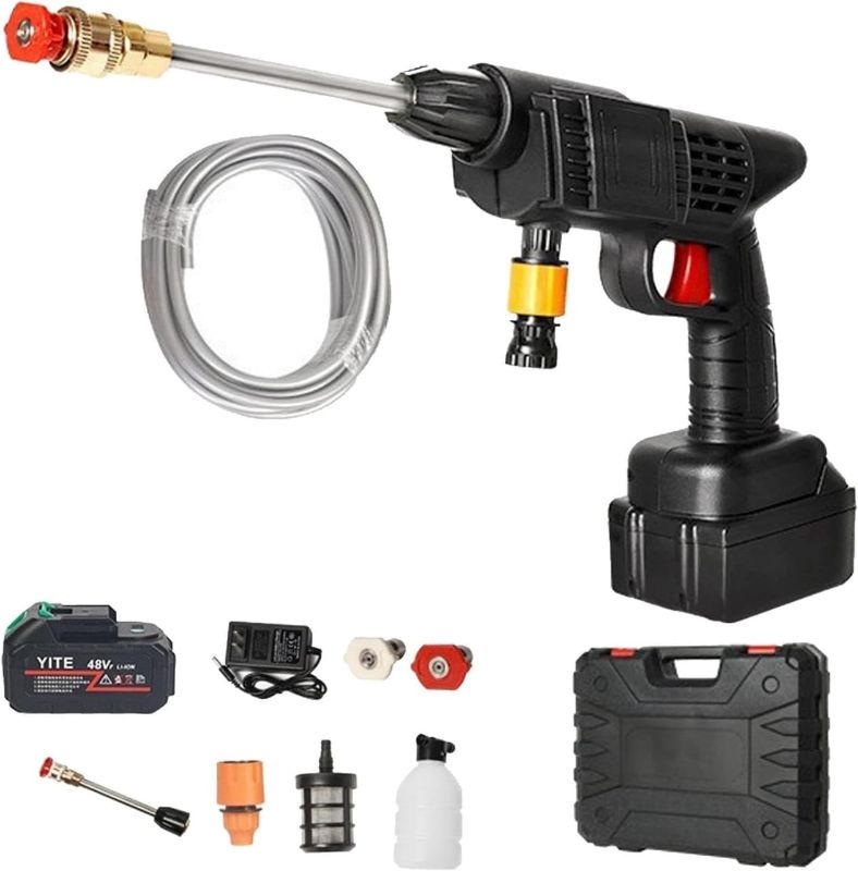 Pistolet A Eau Lavage De Voiture
Portable(Haute Pression)-Avec Deux Batteries