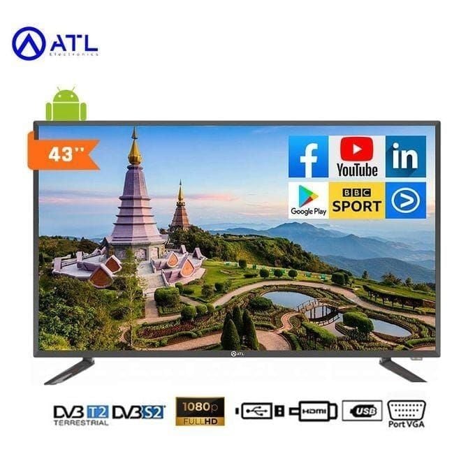 ATL Android TV LED - 43"
Full HD - ATL-43V7S - Android 9 - Noir - Garantie 12 Mois