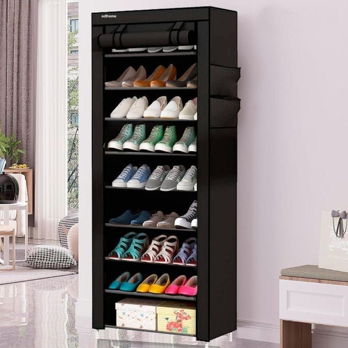 Armoire à Chaussures 9 Étagères
Avec Housse