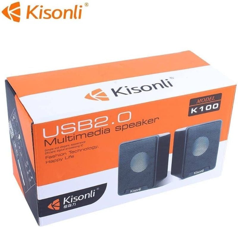 Haut-parleur Kisonli
pour ordinateurs portables et PC auxiliaire, USB