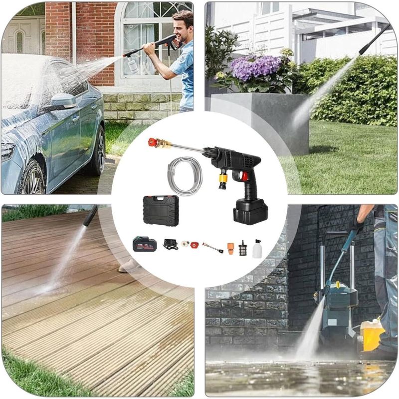 Pistolet A Eau Lavage De Voiture
Portable(Haute Pression)-Avec Deux Batteries