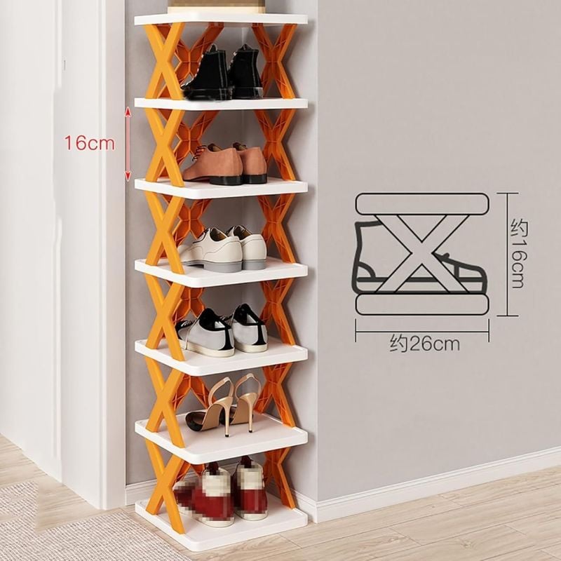 Étagère à Chaussures
Assemblée Multifonctionnelle Armoire De Rangement Pour Porte De Maison-Orange