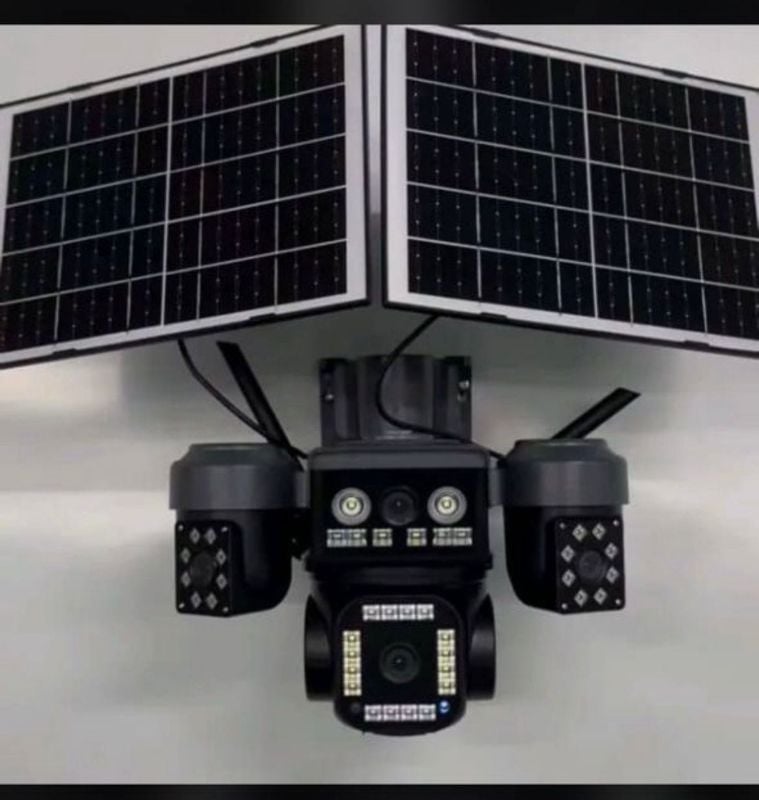 caméra de sécurité intelligente PASSE SANS WIFFI
AVEC 2 PANNEAUX SOLAIRE SOLAIRE