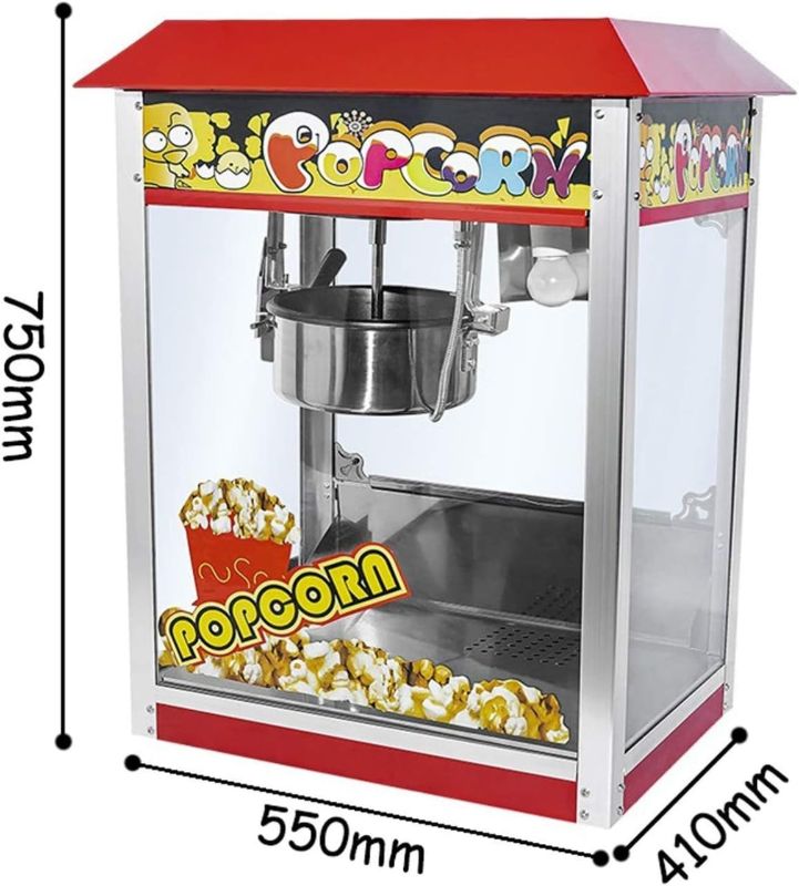 BGSFF Machine à Pop-Corn 
en Acier Inoxydable, pour Le Commerce et la Maison