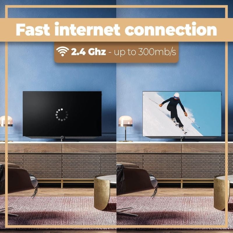 Box TV Android avec télécommande TV
Avec processeur Quad-Core 2,4 GHz