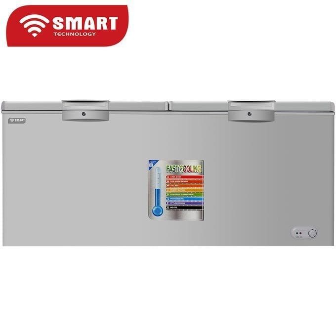 SMART TECHNOLOGY Congélateur Horizontal
2 Battants Avec Clef - STCC-550 - 423 Litres - GRIS