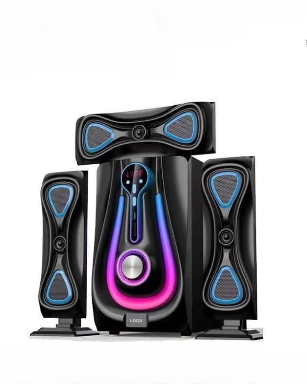 Woofer 3 Baffles DJ 
Carte Mémoire USB Bluetooth FM - Noir