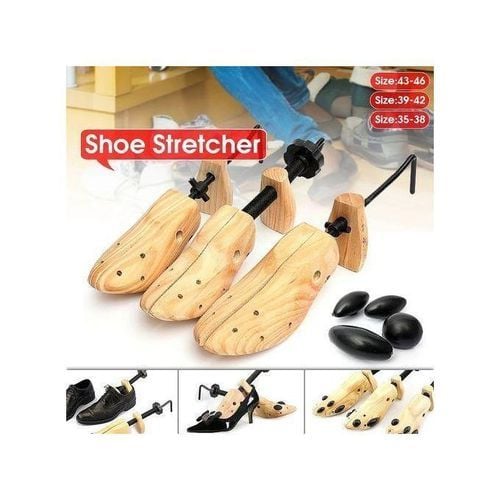 Élargisseur De Chaussures Pro En Bois D'arbres à Chaussures En Cèdre Lot De 2 Civière