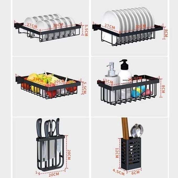 Étagères De Cuisine
En Acier Inoxydable Avec Crochets Porte-Ustensiles Pour Comptoir De Cuisine