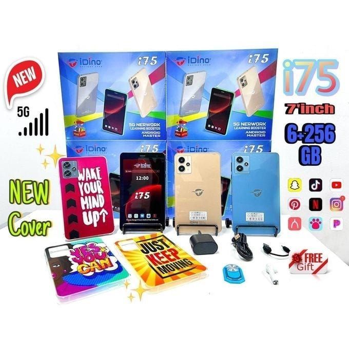 Idino Tablette I75
6Go Ram - ROM 256Go - 7 Pouces - - 5G - 3.000mAh