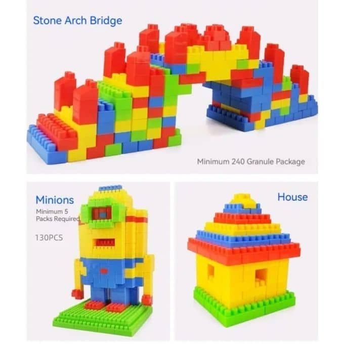 Montessori Grands Blocs De Construction
130 Pièces