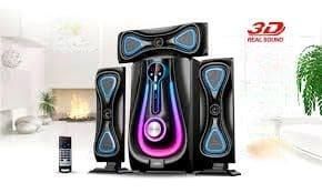 Woofer 3 Baffles DJ 
Carte Mémoire USB Bluetooth FM - Noir